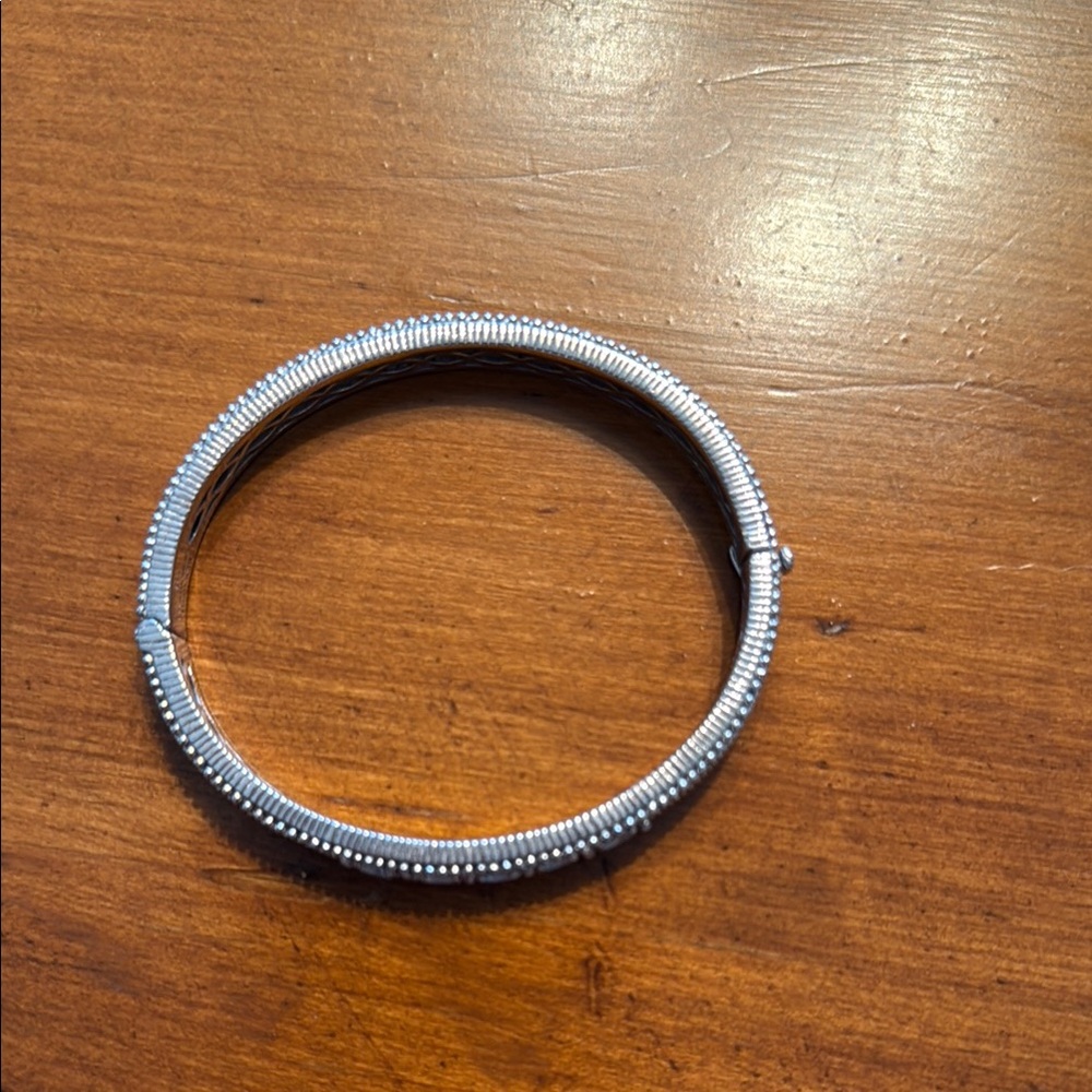 Chic Silver Bangle Bracelet - image 2